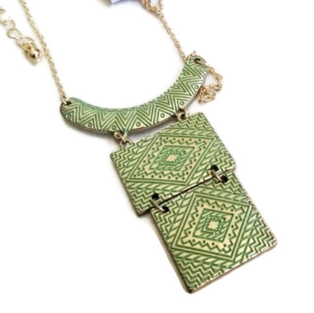 Periwinkle by Barlow southwest necklace goldtone e - Picture 2 of 8